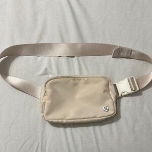 Lululemon Stylish Cream Belt Bag